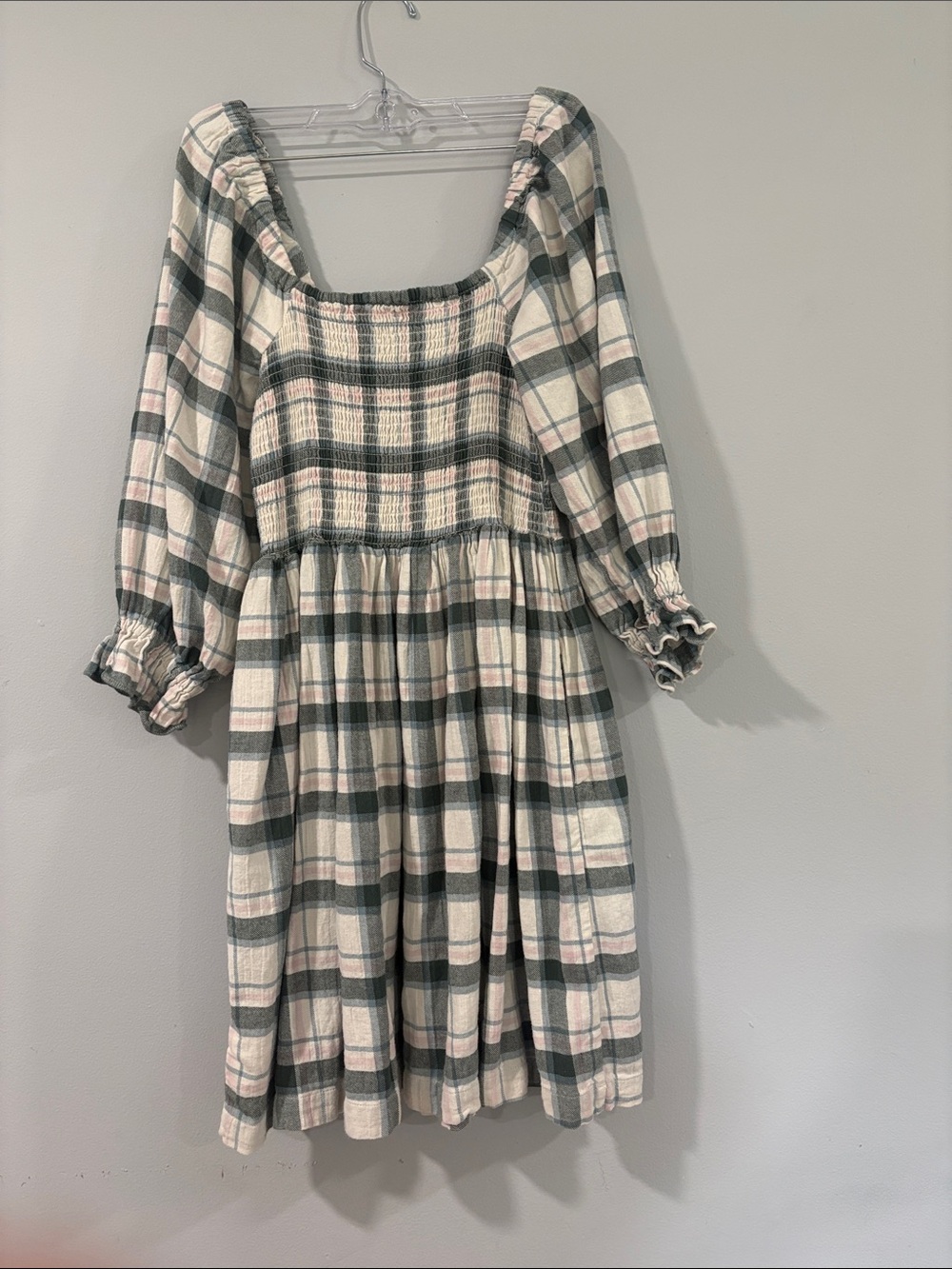 MADEWELL PLAID COTAGECORE GINGHAM DRESS WITH POCKETS SIZE/M - Picture 3 of 9